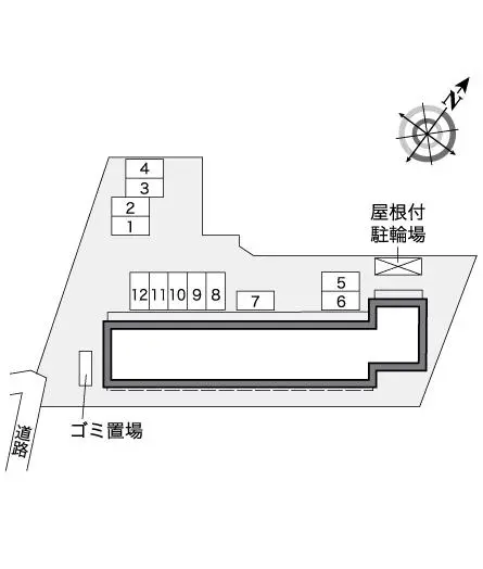 ★手数料０円★流山市前ケ崎　月極駐車場（LP）